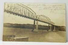 RPPC Dubuque Iowa Eagle Point Bridge 1907 UDB Postcard J8 picture