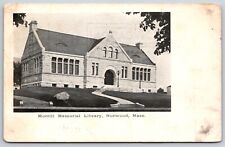 Postcard Morrill Memorial Library, Norwood Massachusetts Posted 1916 picture
