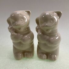 Vintage Shawnee Pottery White Bears Salt and Pepper Shaker Set picture