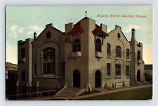 Postcard Oregon Ashland OR Baptist Church 1948 Posted Divided Back picture
