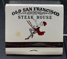 OLD SAN FRANSCISCO STEAK HOUSE TEXAS TX Used Vintage Matchbook   picture