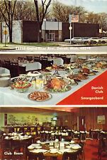 1966 MI Detroit Danish Brotherhood Club Smorgasbord MINT 4x6 postcard CT36 picture