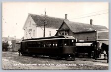 Postcard Washburn Maine Car #70 Aroostook Valley Railroad RPPC picture