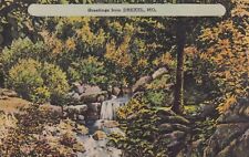 Drexel Missouri MO Greetings From 1945 Postcard A29 picture