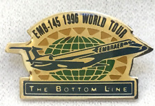 Rare 1996 Embraer EMB-145 Aircraft World Launch pin picture