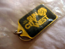 Vtg 70s NEW DEL WEBBS SUN CITY WEST METAL KEYRING/KEYCHAIN/FOB   picture