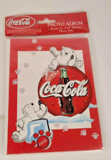 Vintage 1999 Coca Cola Polar Bears Collectable Photo Album Holds 24 4
