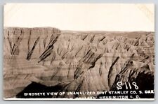 SD Birdseye View of Unanalized Dirt Stanley Co South Dakota Postcard C27 picture
