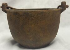 Vintage Small Cast Iron Lead Melting, Smelting Pot 5