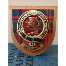 Vintage MacIntosh Scottish Tartan Clan Crest Coat of Arms picture