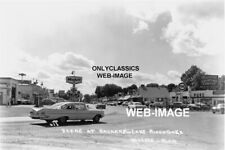 1959 MOBIL PURE GAS STATION NAVARRE MN LAKE MINNETONKA PHOTO CHEVROLET IMPALA picture