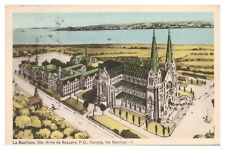 Vintage The Basilica of St. Anne of Beaupre Quebec Canada Postcard c1951 WB picture