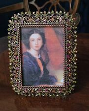 RARE SIGNED EXQUISITE JAY STRONGWATER ORNATE SCROLL TIARA CRYSTAL ENAMEL FRAME picture