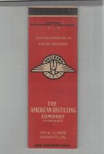 Matchbook Cover American Distilling Company Sausalito, CA picture