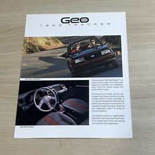 1989 Geo Tracker Sales Brochure Sheet 1 Page picture