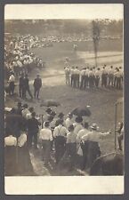 BASEBALL GAME & CROWD RPPC Postcard Posted 1911 Pleasant Plain Ohio picture