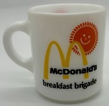 Vintage 1970's McDonald’s Breakfast Brigade collector Milk Glass Coffee Mug Cup picture