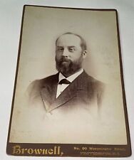 Rare Antique Famous American Mr. Budlong Providence, Rhode Island Cabinet Photo picture