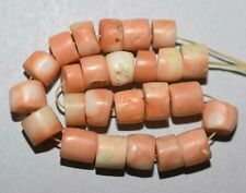 Antique Natural Light Pink Coral Beads Collected From Nigeria, African Trade picture