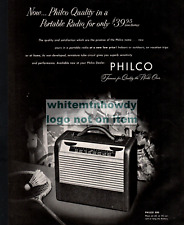 1947 PHILCO 300 AC DC Battery Portable Radio Original PRINT AD picture