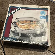 NEW VTG RIVAL ELECTRIC SKILLET WITH GLASS COVER COMPACT  NEW OPENBOX picture