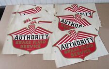 18 Vintage Service Station AUTHORITY BRAKE SERVICE Large Water Slide Decal Sign picture