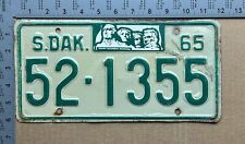 1965 South Dakota license plate 52-1355 Moody Mount Rushmore 16505 picture