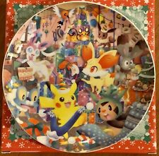 Pokémon Center Japan Christmas 2013 Plate w/ Pikachu Eevee Sylveon + More picture