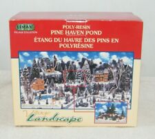 2000 LEMAX VILLAGE COLLECTION PINE HAVEN POND POLY - RESIN picture