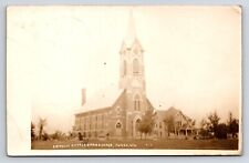 Postcard Catholic Church Parsonage, Toman, Wisconsin RPPC,  picture