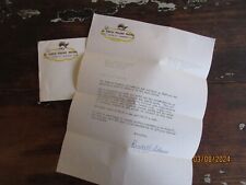 RARE 1965 EL COCO PALMS MOTEL LETTER FOR DISNEYLAND VACATION TRIP picture