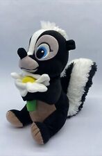 Disney Store Bambi FLOWER THE SKUNK Holding Bouquet 9