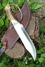RARE CUSTOM HANDMADE HUNTING TACTICAL BLADE JUNGLE STAG BEAUTIFUL KNIFE picture