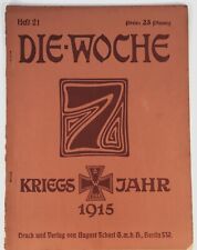 German WW I 1915 War Magazine 