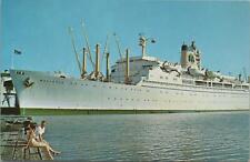 Postcard Ship SS Mariposa Pier II Honolulu Hawaii  picture