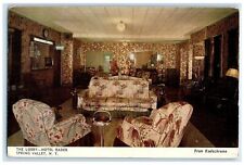 c1920's Hotel Bader The Lobby Restaurant Spring Valley New York Vintage Postcard picture