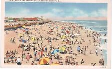 Seaside Heights North End Bathing Beach Linen 1950 NJ  picture