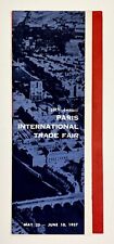 1957 46th Annual Paris International Trade Commerce Fair Vintage Travel Brochure picture