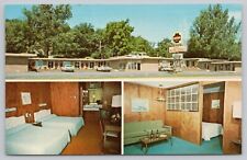 Postcard Wood Motor Lodge Motel, Rochester Minnesota, Multi-View picture