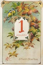 1908 New Year Greetings Postcard ~ January 1st ~ Germany~ #-4779 picture