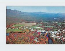 Postcard Aerial View of Conway Looking North White Mountains New Hampshire USA picture