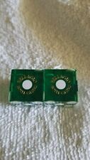 GREEN BELLAGIO LAS VEGAS CASINO DICE MATCHING NUMBERS ARE FADED picture
