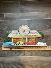 Vintage 1988 Coca-Cola Family Drive-In Collectible Wall Clock Hot Rods Works picture