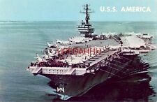 U.S.S. AMERICA aircraft carrier underway for Air Operations Commissioned Jan '65 picture