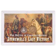 2-Piece Set - 1852-1863 1C-Half Dime Battle of Chancellorsville Stonewall Jac... picture