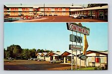Old Postcard Continental Inn Nacogdoches TX Motel Pool Sign 1960's  Vintage picture