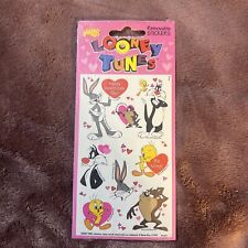 Vintage 1995 Looney Tunes Tweety Valentine's Day Heart Love Stickers New Sealed picture