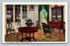 Washington's Library Mount Vernon Virginia Postcard picture