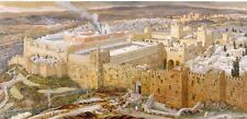 Reconstruction of Jerusalem & Temple of Herod, James Tissot (French) --POSTCARD picture