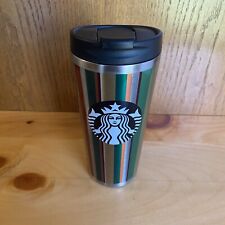 Starbucks Stripe Stainless Steel Tumbler 16oz Travel Mug Coffee Tea Water picture